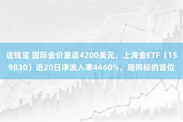 送钱宝 国际金价重返4200美元,上海金ETF(159830)近20日净流入率4460%,居同标的首位